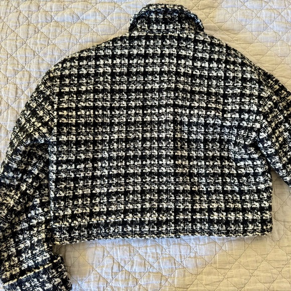 Anine Bing Adriana Tweed Crop Jacket, Size Medium, New - Picture 15 of 16